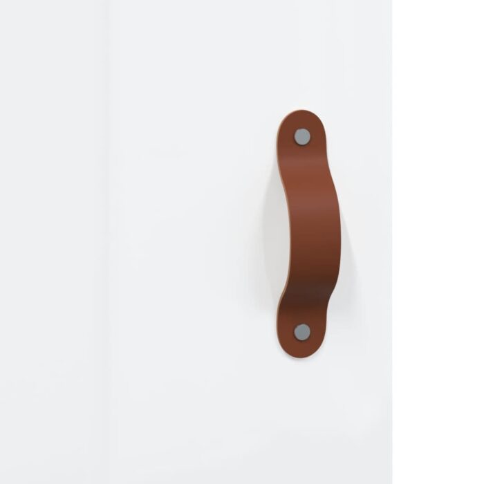 Bureau Blanc brillant 140x50x75 cm Bois d'ingénierie – Image 7