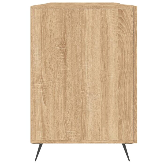 Bureau chêne sonoma 140x50x75 cm bois d'ingénierie – Image 5