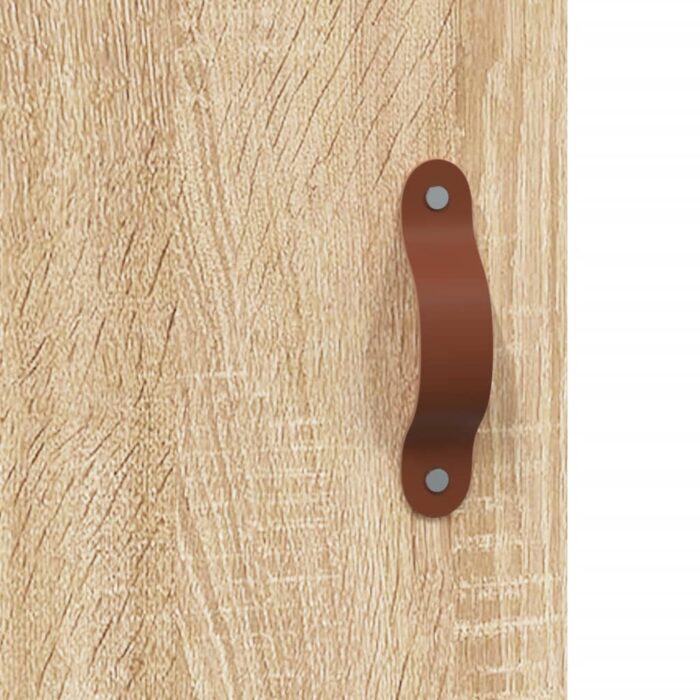 Bureau chêne sonoma 140x50x75 cm bois d'ingénierie – Image 7