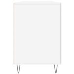Bureau blanc 140x50x75 cm bois d'ingénierie – Image 5