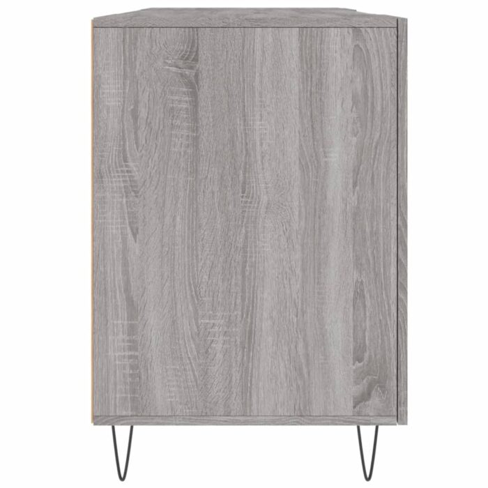 Bureau sonoma gris 140x50x75 cm bois d'ingénierie – Image 5