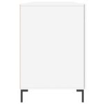 Bureau blanc 140x50x75 cm bois d'ingénierie – Image 5