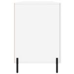Bureau blanc 140x50x75 cm bois d'ingénierie – Image 5