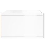Tables de chevet murales 2 pcs blanc brillant 35x35x20 cm – Image 6