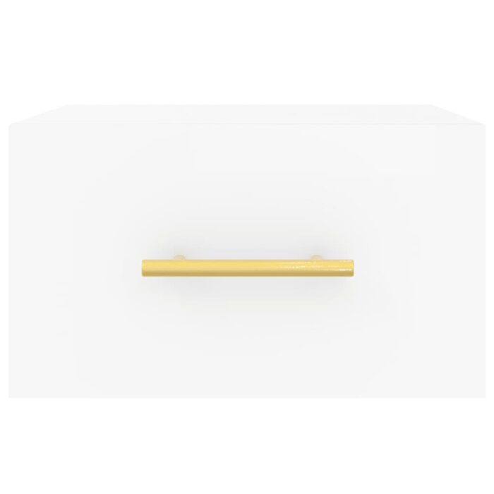 Tables de chevet murales 2 pcs blanc 35x35x20 cm – Image 4