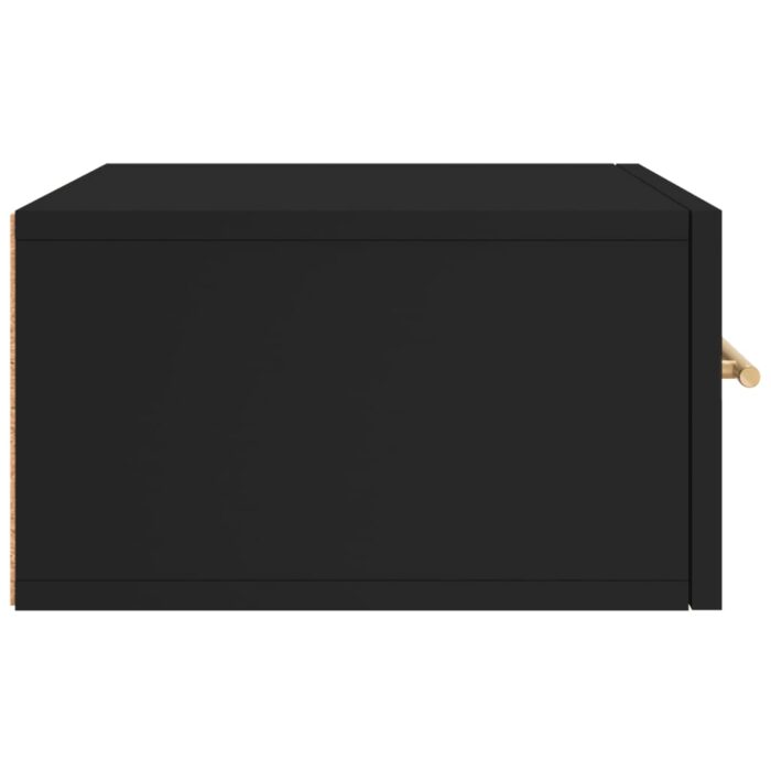 Table de chevet murale noir 35x35x20 cm – Image 5