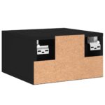 Table de chevet murale noir 35x35x20 cm – Image 6