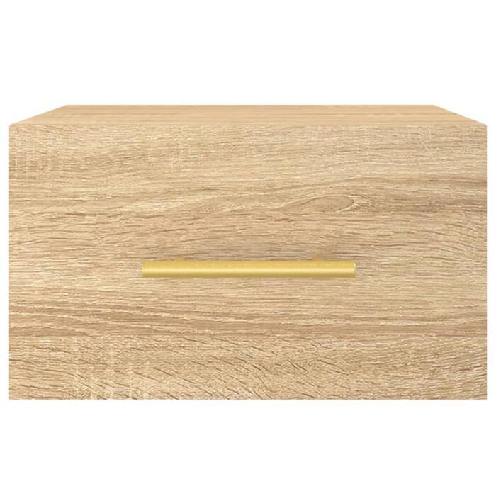Tables de chevet murales 2 pcs chêne sonoma 35x35x20 cm – Image 4