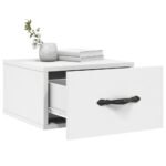Tables de chevet murales 2 pcs blanc 35x35x20 cm – Image 2