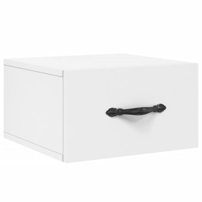 Tables de chevet murales 2 pcs blanc 35x35x20 cm – Image 3