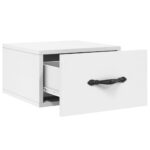 Tables de chevet murales 2 pcs blanc 35x35x20 cm – Image 5