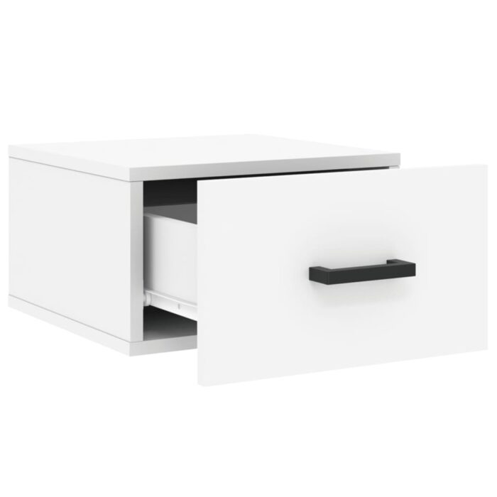 Tables de chevet murales 2 pcs blanc 35x35x20 cm – Image 5