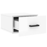 Tables de chevet murales 2 pcs blanc brillant 35x35x20 cm – Image 5