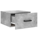 Table de chevet murale gris béton 35x35x20 cm – Image 4
