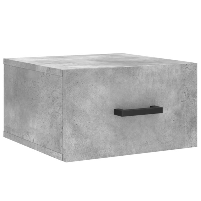 Tables de chevet murales 2 pcs gris béton 35x35x20 cm – Image 3