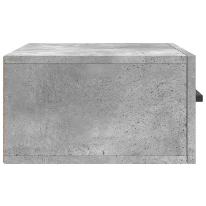 Tables de chevet murales 2 pcs gris béton 35x35x20 cm – Image 6