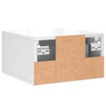 Tables de chevet murales 2 pcs blanc brillant 35x35x20 cm – Image 7