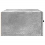 Table de chevet murale gris béton 35x35x20 cm – Image 5