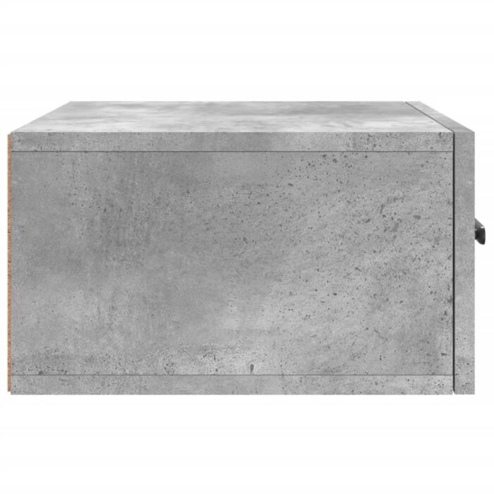 Table de chevet murale gris béton 35x35x20 cm – Image 5