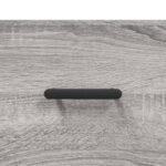 Tables de chevet murales 2 pcs sonoma gris 35x35x20 cm – Image 8