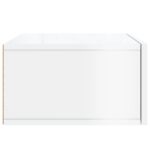 Tables de chevet murales 2 pcs blanc brillant 35x35x20 cm – Image 6