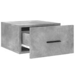 Table de chevet murale gris béton 35x35x20 cm – Image 4