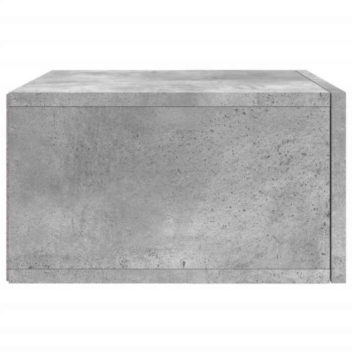 Table de chevet murale gris béton 35x35x20 cm – Image 5