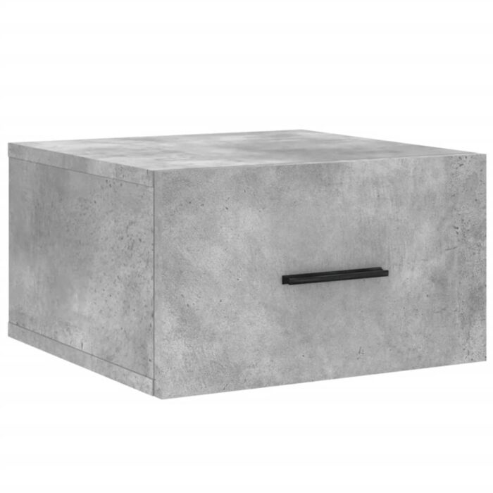 Tables de chevet murales 2 pcs gris béton 35x35x20 cm – Image 3