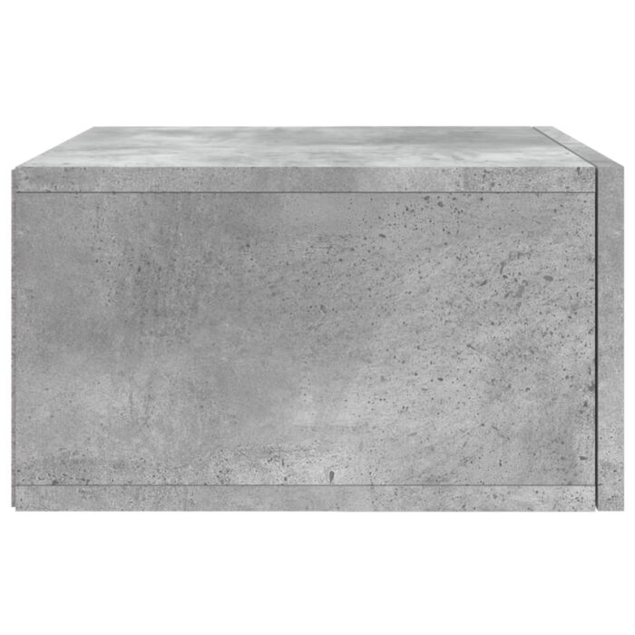 Tables de chevet murales 2 pcs gris béton 35x35x20 cm – Image 6