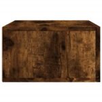 Tables de chevet murales 2 pcs chêne fumé 35x35x20 cm – Image 6