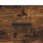 Tables de chevet murales 2 pcs chêne fumé 35x35x20 cm – Image 8