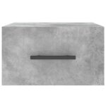 Table de chevet murale gris béton 35x35x20 cm – Image 3