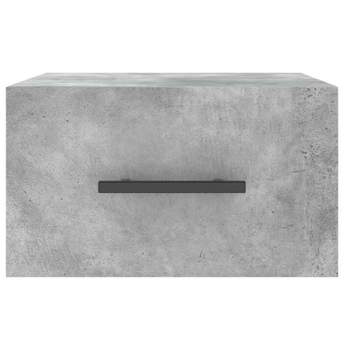 Table de chevet murale gris béton 35x35x20 cm – Image 3