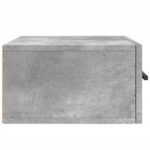 Table de chevet murale gris béton 35x35x20 cm – Image 5