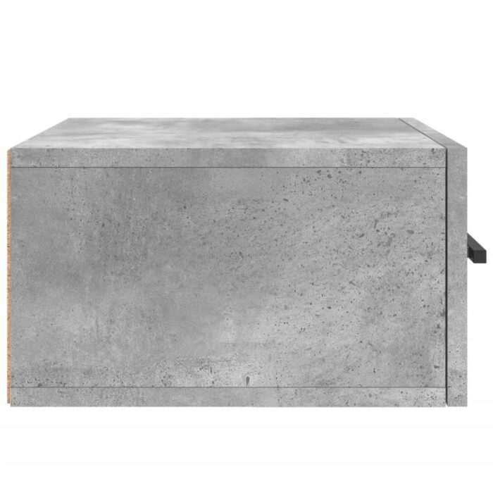 Table de chevet murale gris béton 35x35x20 cm – Image 5