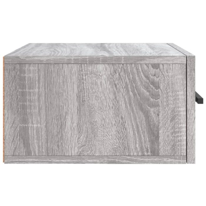 Tables de chevet murales 2 pcs sonoma gris 35x35x20 cm – Image 6