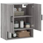 Armoire murale sonoma gris 60x31x70 cm bois d'ingénierie – Image 2