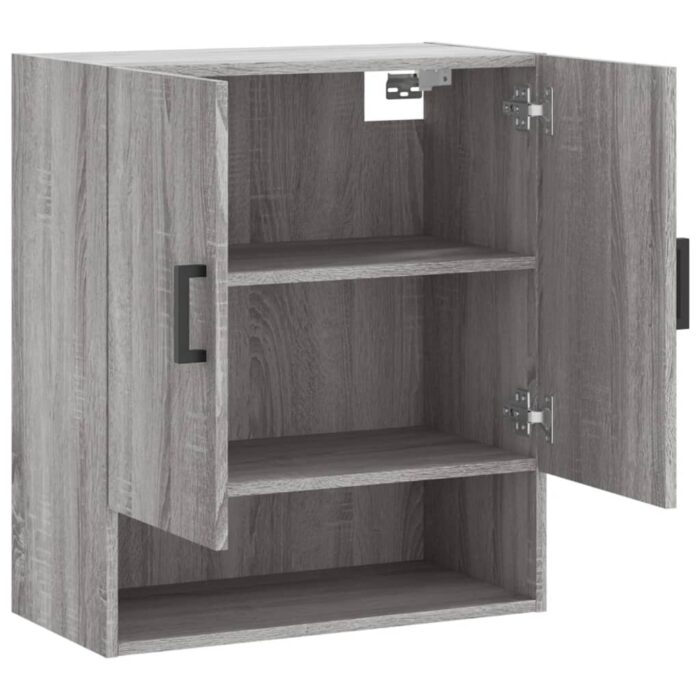 Armoire murale sonoma gris 60x31x70 cm bois d'ingénierie – Image 4
