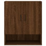 Armoire murale chêne marron 60x31x70 cm bois d'ingénierie – Image 3