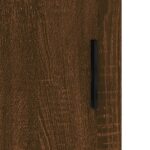 Armoire murale chêne marron 60x31x70 cm bois d'ingénierie – Image 7