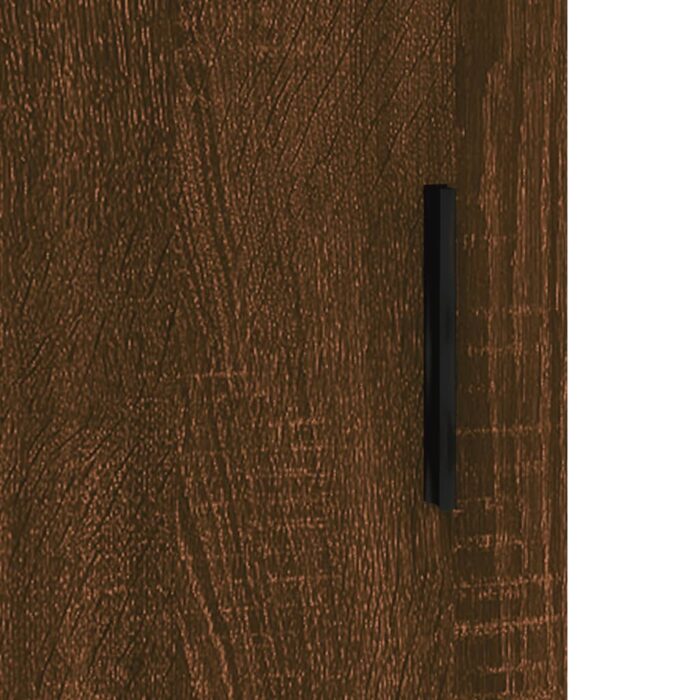 Armoire murale chêne marron 60x31x70 cm bois d'ingénierie – Image 7