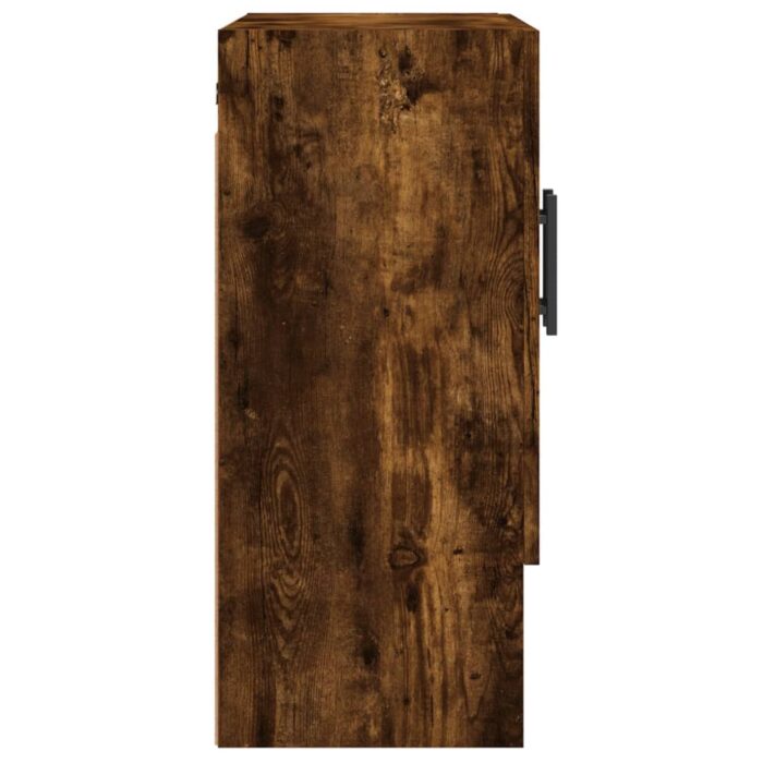 Armoire murale chêne fumé 60x31x70 cm bois d'ingénierie – Image 5