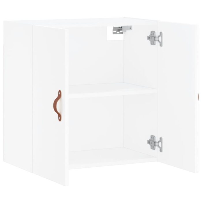 Armoire murale blanc 60x31x60 cm bois d'ingénierie – Image 4