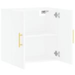Armoire murale blanc 60x31x60 cm bois d'ingénierie – Image 4