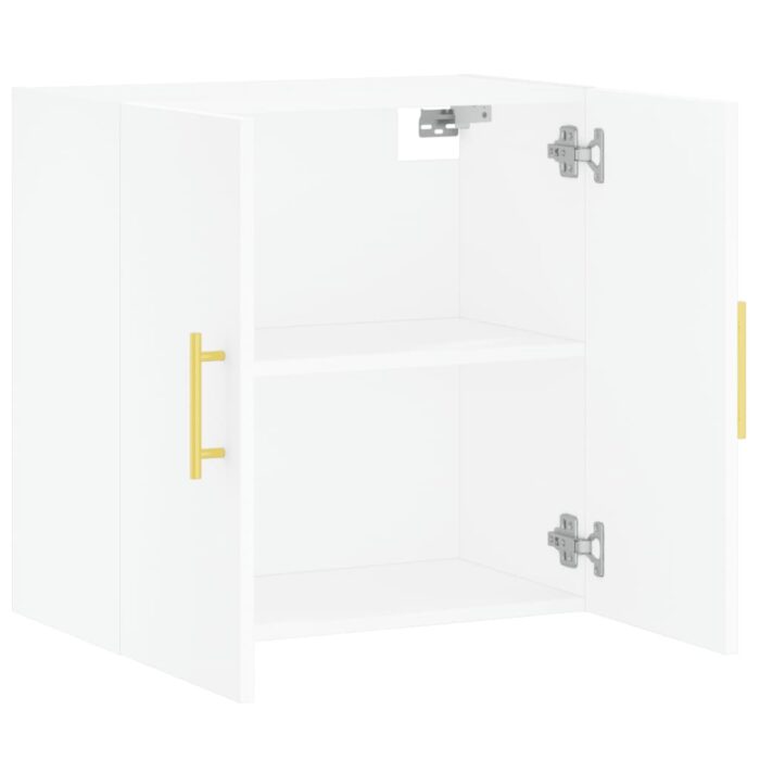 Armoire murale blanc 60x31x60 cm bois d'ingénierie – Image 4
