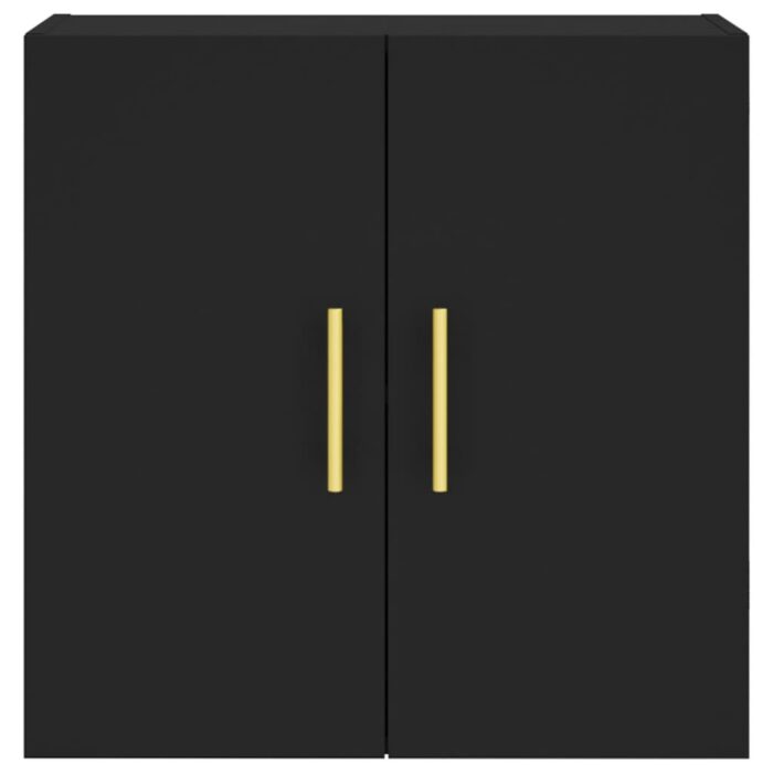 Armoire murale noir 60x31x60 cm bois d'ingénierie – Image 3