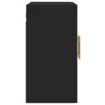 Armoire murale noir 60x31x60 cm bois d'ingénierie – Image 5