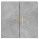 Armoire murale gris béton 60x31x60 cm bois d'ingénierie – Image 3