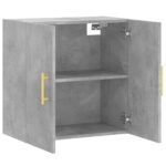 Armoire murale gris béton 60x31x60 cm bois d'ingénierie – Image 4