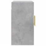 Armoire murale gris béton 60x31x60 cm bois d'ingénierie – Image 5